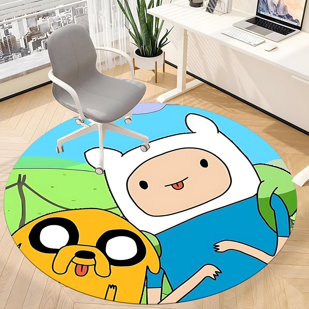 Adventure Time Friendship Office Round Area Rug, Under Office Chairs Bedroom Living Room Home Decor, a1022362