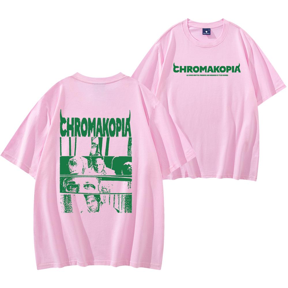 The Creator Chromakopia Unisex Tee Shirt Cotton Graphic T-shirt Hip Hop Music Fan Apparel Alternative Streetwear Top Men Women