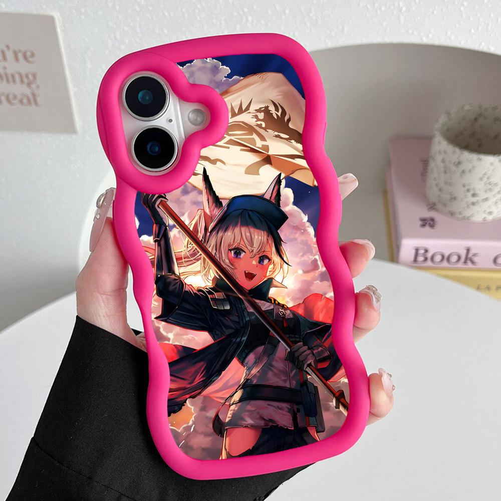

Arknights Grani Wavy Edge TPU Mobile Phone Case for iPhone 17 16 15 14 13 12 11 Air Pro Max Plus Colorful Cover iPhone 14 Plus