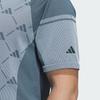 adidas Logo All Over Print Short Sleeve Polo Shirt Men Polo Shirts Arctic-Blue HZ6073