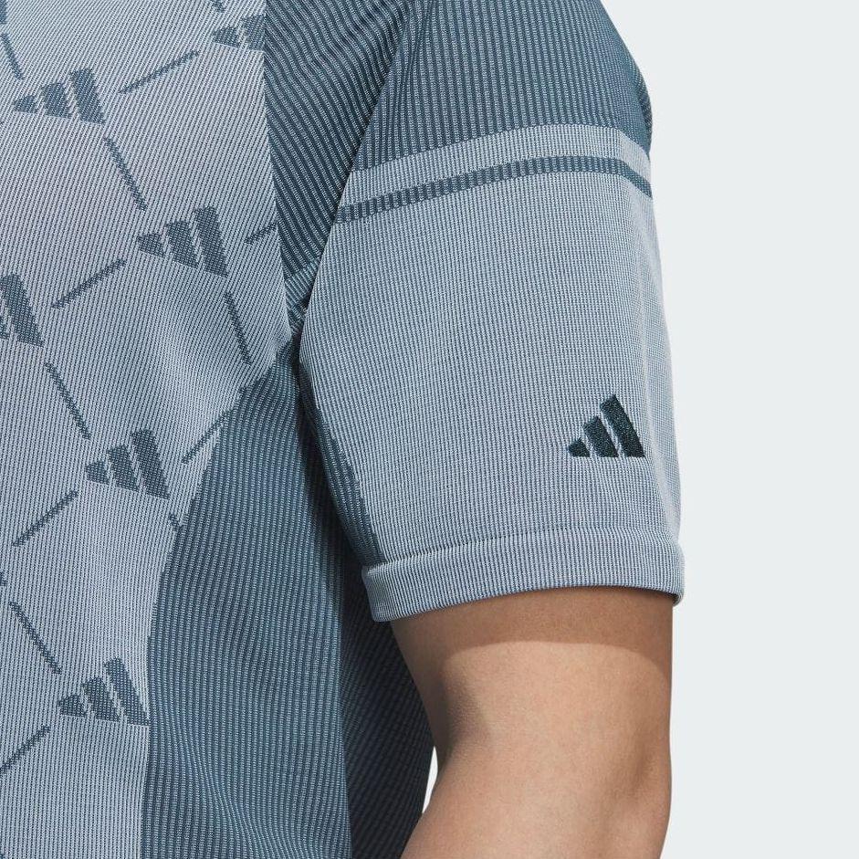 adidas Logo All Over Print Short Sleeve Polo Shirt Men Polo Shirts Arctic-Blue HZ6073