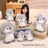 Penguin Brother & Sister Bib Plush Toy - Kid's Comfort Doll & Gift Pillow