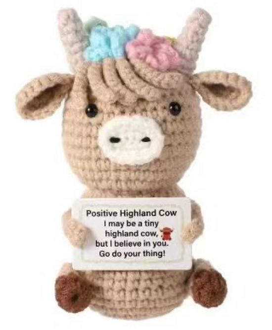 Handcrafted Wool Penguin Emoji Crochet Toy