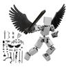 Buildable Action Figure Robot Set with Interchangeable Parts and Wings for Creative Construction Play and Customization Fun
