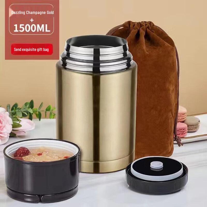 Qiewei Portable Stainless Steel Thermal Stew Pot