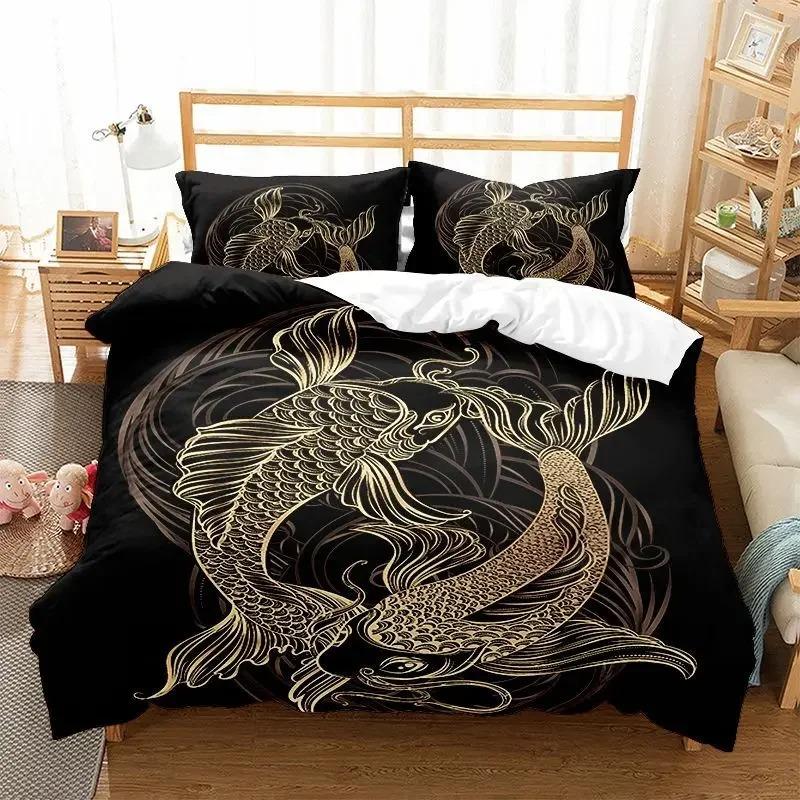 

Winter Duvet Very Warm Print MaskScorpionGeckoTurtle Gold Duvet Cover SetMicrofiber Comforter Bedding Sets Luxury EU Single(135*200cm)3pcs