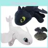 Toothless Dragon Helmet Sucker Plush Motorcycle Decoration 20cm Black