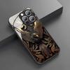 Phone Case For iPhone 17 Pro Max 11 12 13 14 15 16 Pro 17Air 16E 7 8 16 Plus XR XS X Luxury Eagle Pattern Tempered Glass Cover