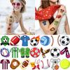 63 Stück Temporäre Tattoos Fußball Aufkleber Cartoon Fußball Aufkleber Wasserdicht Langlebig Körper Aufkleber Für Frauen Wangen Männer
