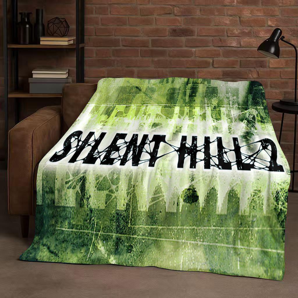 Classic Game Silent Hill Pyramid Head Horror Movie Flannel Blanket,Ultra Soft Warm Plush Throw for Home Bedroom Bed Sofa Cover