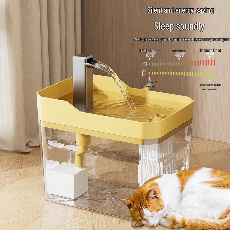 

Automatic Cat & Dog Water Fountain: Smart Circulating Dispenser & Purifier Gray (16.5*11.5*12cm)