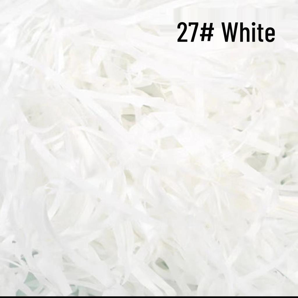 Colorful Crinkle Raffia Paper Filler, 50g - Perfect for Gift Boxes, Candy Boxes, and Jewelry Padding