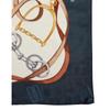 Daks Navy Chain Pearl Point Silk Scarf Dcsc3e011