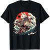 Japanese Samurai Cat Tattoo, Vintage Ninja Cat T-Shirt for Men Women Kids