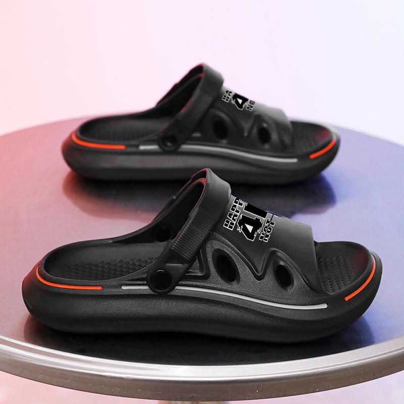 

Модные летние мужские массажные тапочки, сандалии для дома и улицы, пляжные, удобные, мягкие шлепанцы, клоги, повседневная обувь для мужчин и женщин, домашние тапочки 36-37