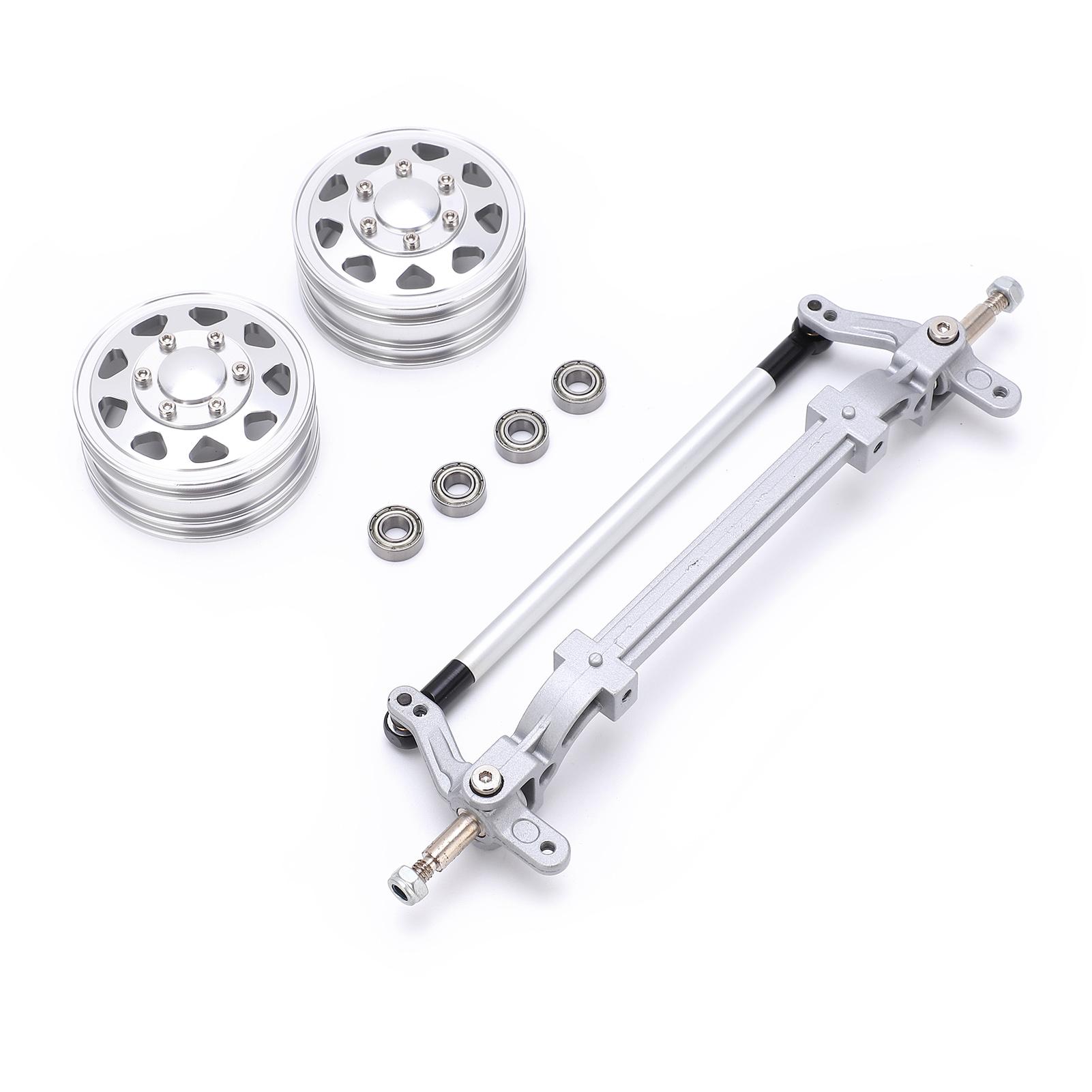 

Front Wheel Rims Hub RustProof Wearproof Sturdy Durable High Strength RC Trailer Truck Wheel Hub