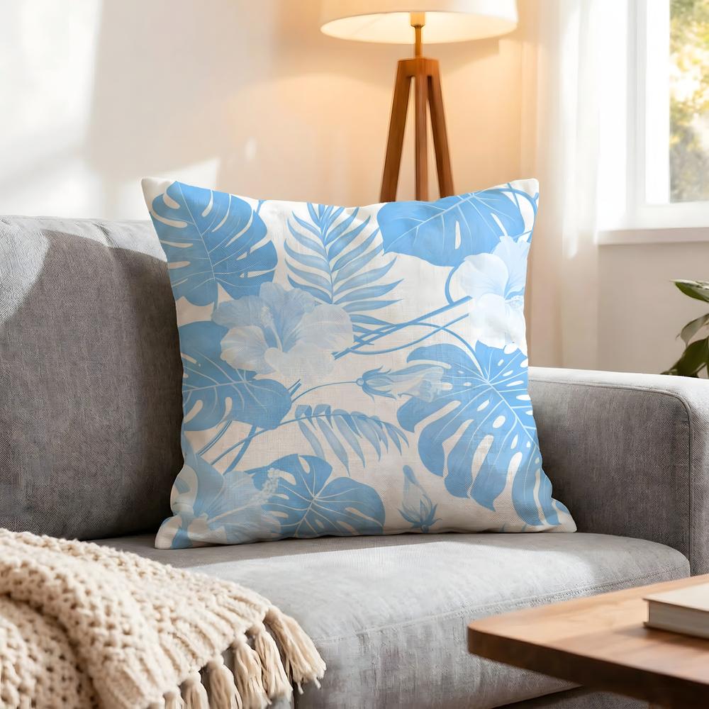 Plant Artistic Leaves Cushion Cover 1Pcs Decorative Covers Soft Cushion Case For Sofa Couch Decor 40X40 45X45 Pillowcases