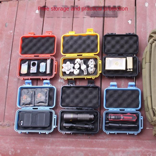 4 Farben Outdoor Stoßfeste Wasserdichte Box Überlebens Luftdichte Hülle Halter Aufbewahrung Streichholz Werkzeug Kopfhörerhülle Reise Versiegelter Behälter