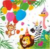 Jungle Animals Napkins 33X33Cm 20Pcs.