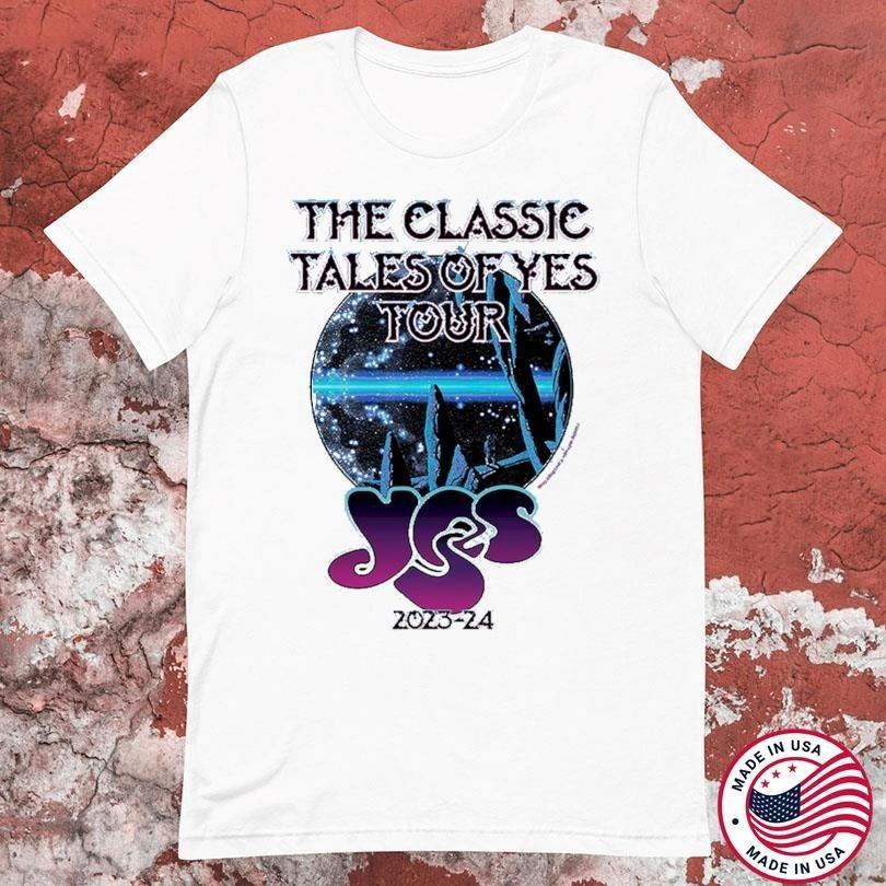 The Classic Tales Of Yes Tour 2023-2024 Cotton White T Shirt JU181 XL