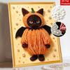 Halloween Pearl Painting Kit Black Cat Pumpkin Handmade DIY Home Decoration Painting