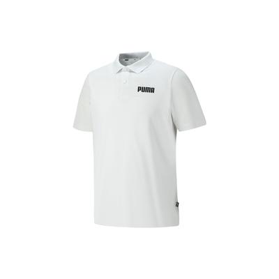 Logo Letter Print Short Sleeve Polo Shirt Men Polo Shirts White 848736-02