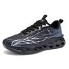 Large size men's shoes, fashionable shock absorption, lightweight and non-slip men's sports shoes, breathable fly-woven men's running shoes