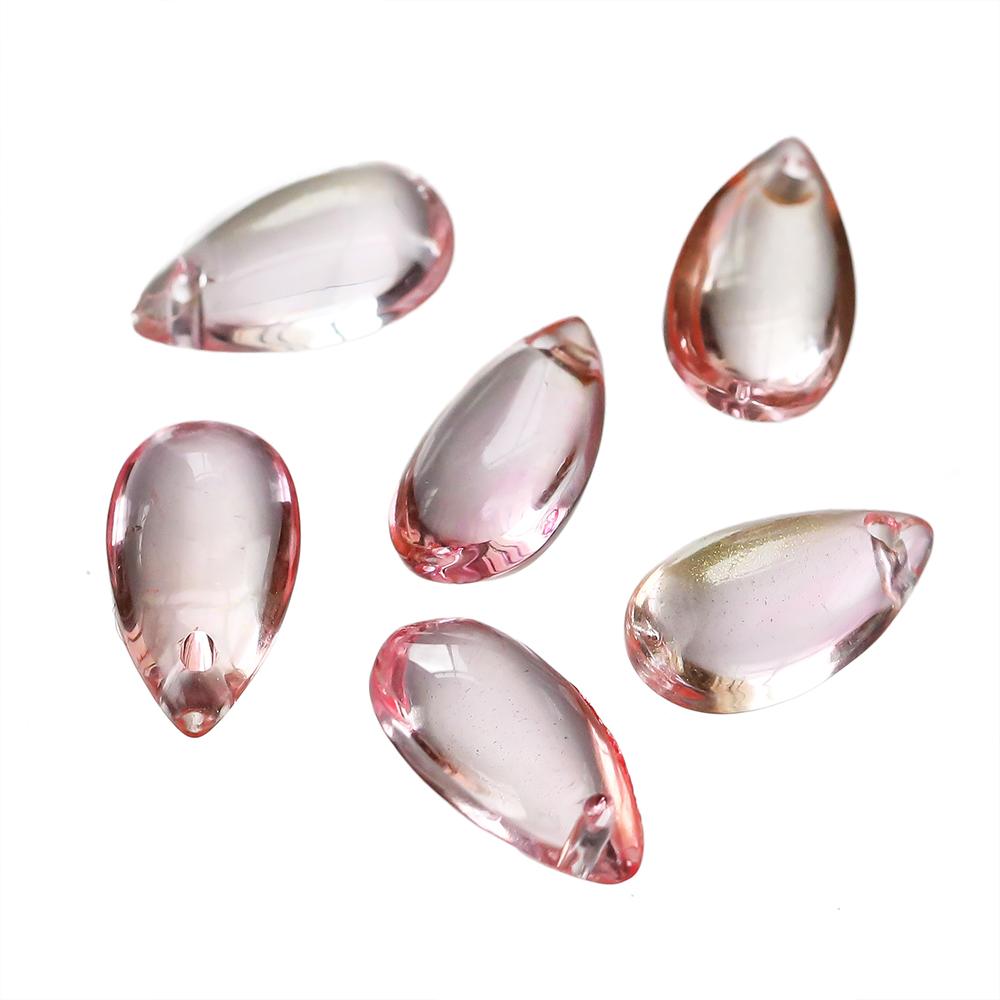 10pcs 8*14mm Water Drop Shaped Glass Pendants Czech Loose Spacer Beads For DIY Crafts Necklace Bracelet Charm Jewelry Making