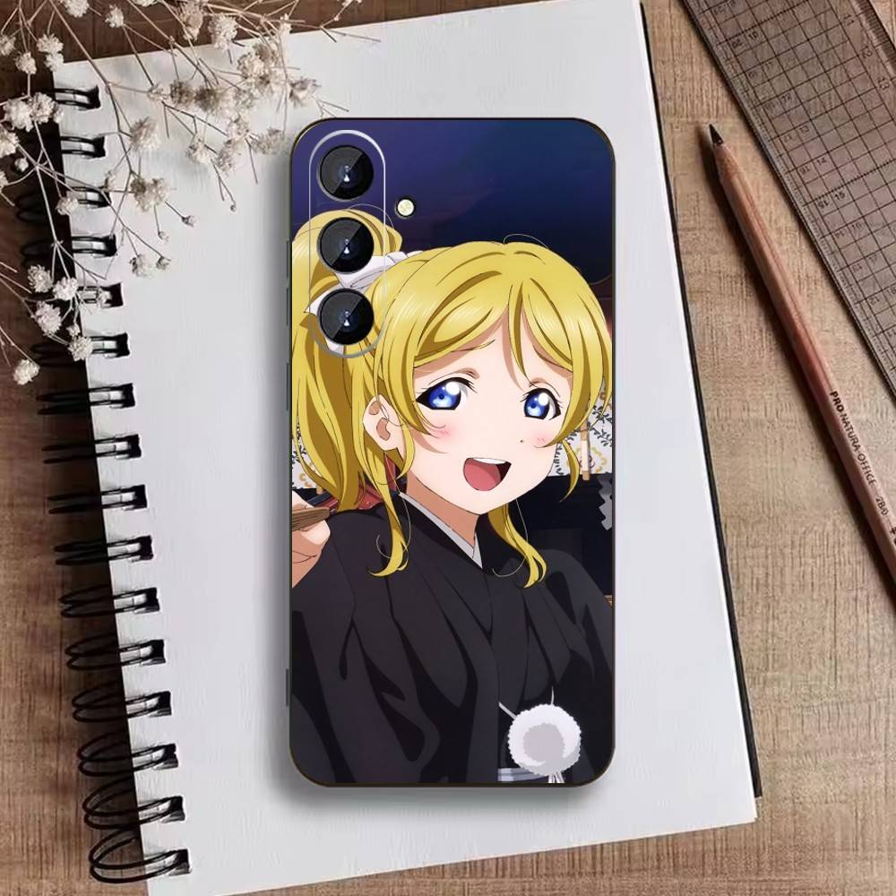 L-Love live-Ayase Eli Phone Case For Samsung Galaxy A73,21,22,32,71,53,52,51,80,5G Soft Black Cover