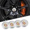 60/65MM Car Wheel Center Hup Emblem Stickers for Cadillac ATS CTS DTS STS SLS SLR XLR Seville Tiburon CT6 Escalade Accessories