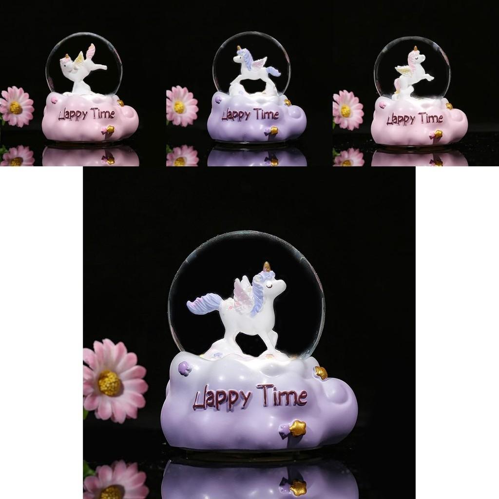 Go Pink Merry Round Crystal Ball Glow Cartoon Night Light Button Cell Electric