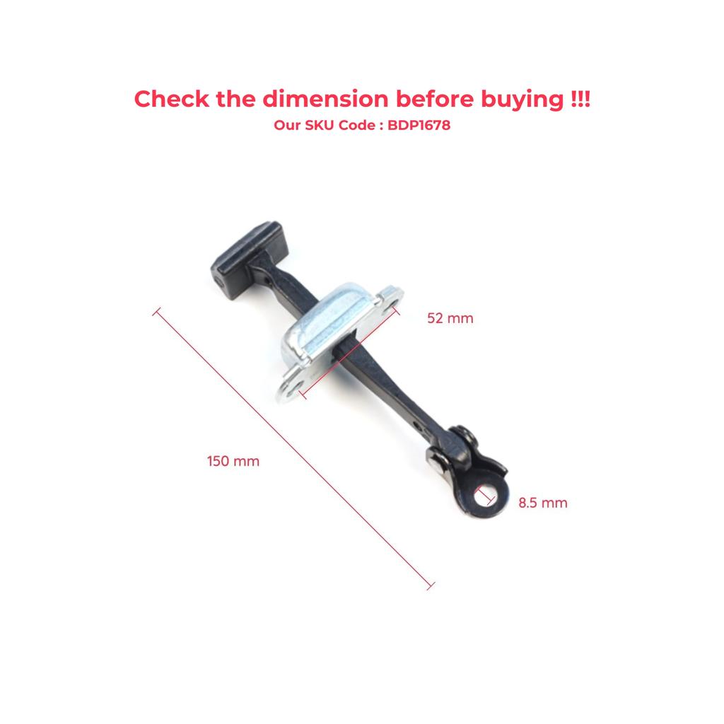 EDP1678 Rear Door Hinge Brake Stop Check Assy Limiter Strap for Mitsubishi L200 Triton MK5 KJ KK KL Pajero Sport MK3 Fiat Fullback MK1 5732A146