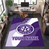 Crystal Velvet Rug Austria Wien FC Print Custom Name Text Floor Mat Home Decor