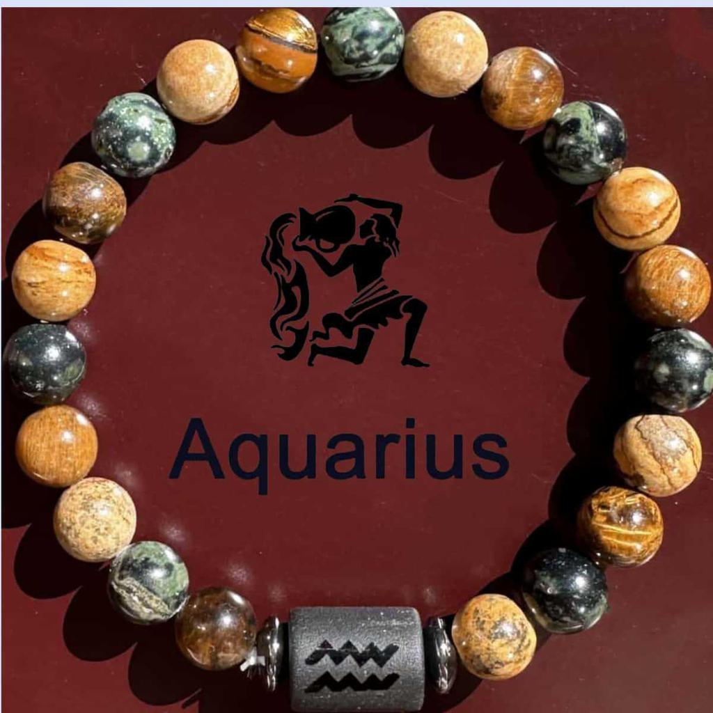 Twelve Constellations Bracelet: Men's Gemini, Virgo, Leo Design - In Stock