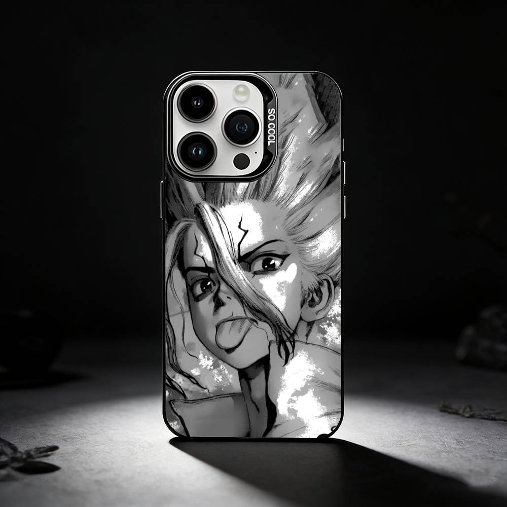 

S-Senku l-Ishigami DR S-Stone Phone Case For iPhone 17,16,15,14,13,12,11 Plus,Pro Max,XS,Colored silver phone case iPhone12PRO