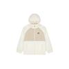 New Balance Velvet Jackets Unisex Ivory Hooded Moderate (Unisex) Velvet Jackets AMJ13383 MSU