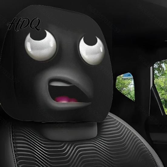 Headrest Cover for SUV Funny Car Covers Spooky Pattern Seat Polyester Protector Protector Universal Breathable Stretchy Interior Accessories