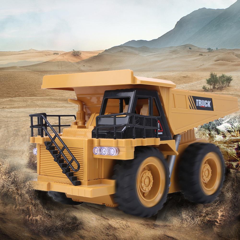 1 20 6 Channel Remote Control Simulation Engineering Car Model Kid Truck Gift