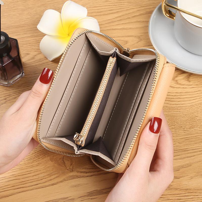 Soft Face Zero Wallet for Women, Short Zipper Bag, Fashionable Handbag, Card Slot Women's Bag