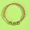 Dragon Boat Festival Tassel Pendant: Five-Color Pink Zongzi String with Gourd for Peace and Health