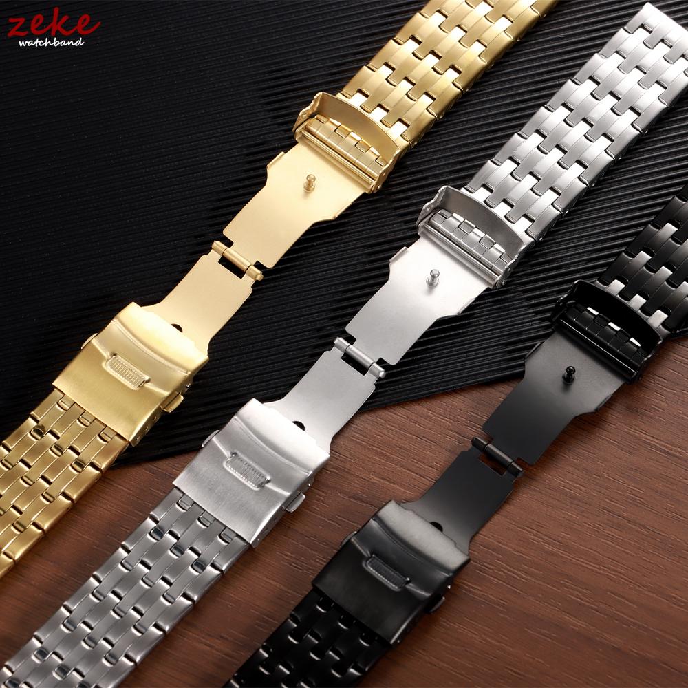 Cinturino Orologio Acciaio Inossidabile 20mm 22mm Braccialetto Orologio con Fibbia Pieghevole in Metallo per Omega Business Cinturino di Ricambio a Rilascio Rapido