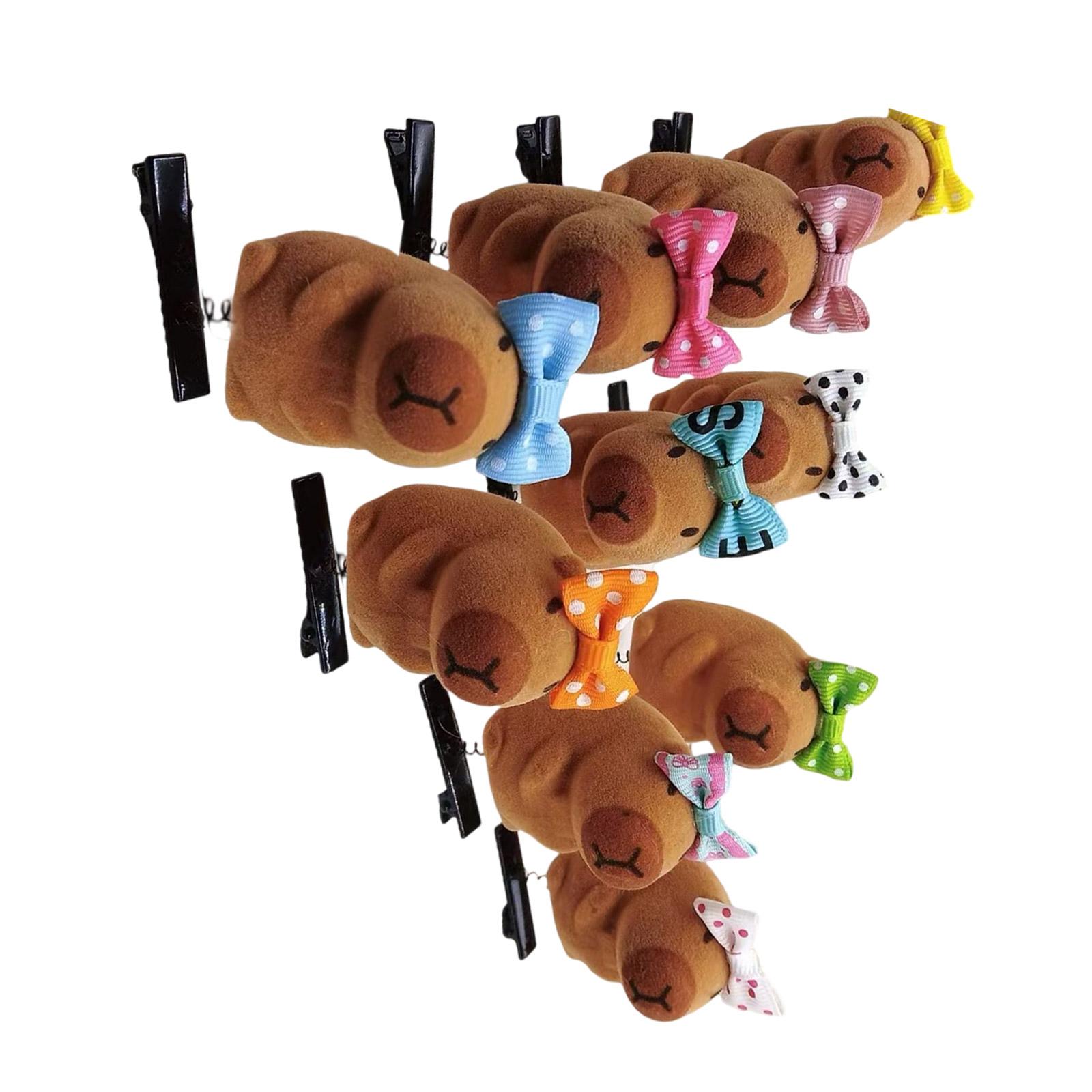 

10 шт. заколка для волос Capybara, симпатичный весенний дизайн, уникальная заколка для волос для женщин и девочек, аксессуары в стиле животных 1