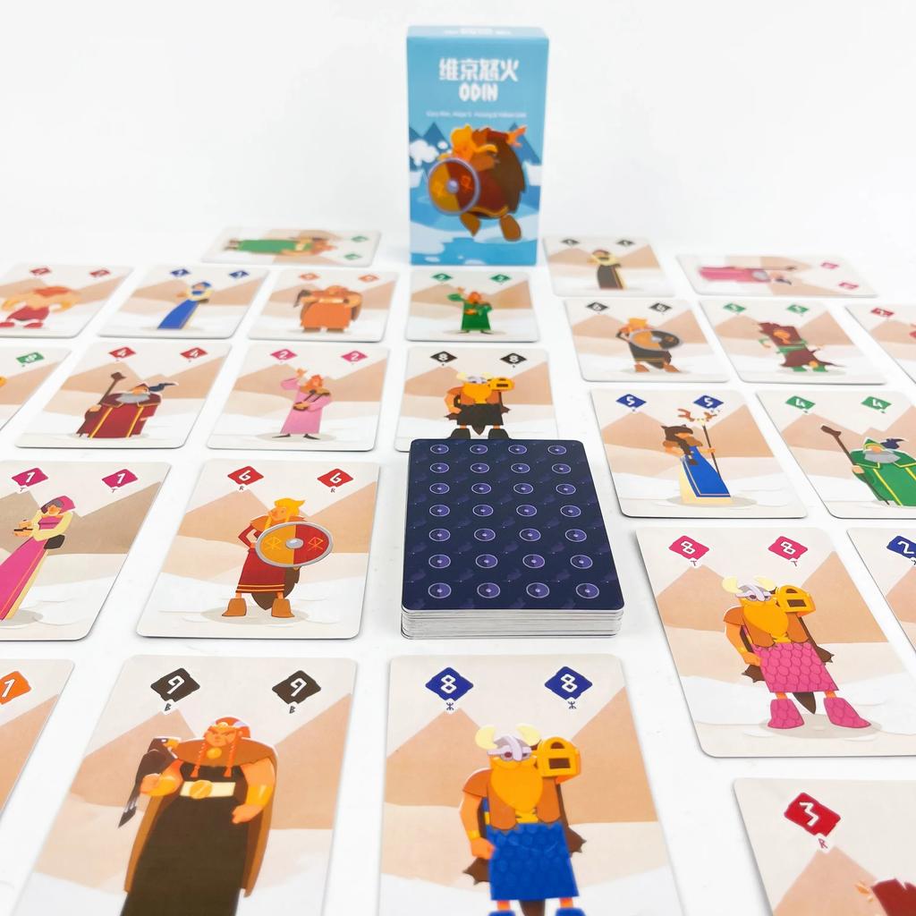 ODIN Kart Oyunu Aile Parti Gecesi Masa Oyunu Basitleştirilmiş Çince Kendin Yap Baskısı 2-6 Oyuncu İçin 15 Dakika