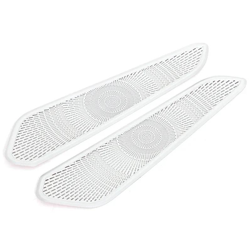 Stainless Steel For Porsche MACAN 2014-2025 Center Console Side Decorative Mesh Cover Sticker Car Interior Accessories