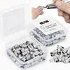 Versatile 3mm Nail Drill Bits 50 Pcs Set Effective Sanding Bands for Gel Acrylic Polish Treatment