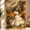 Muscular Duck Soldier In War Scene Personalized D Textured Metal Poster Wall Art Tinplate Sign for Luxury Decoration Home Room