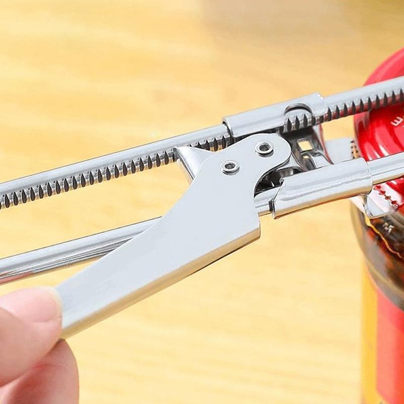 Adjustable Multifunctional Stainless Steel Can Opener Jar Lid Kitchen Grippers