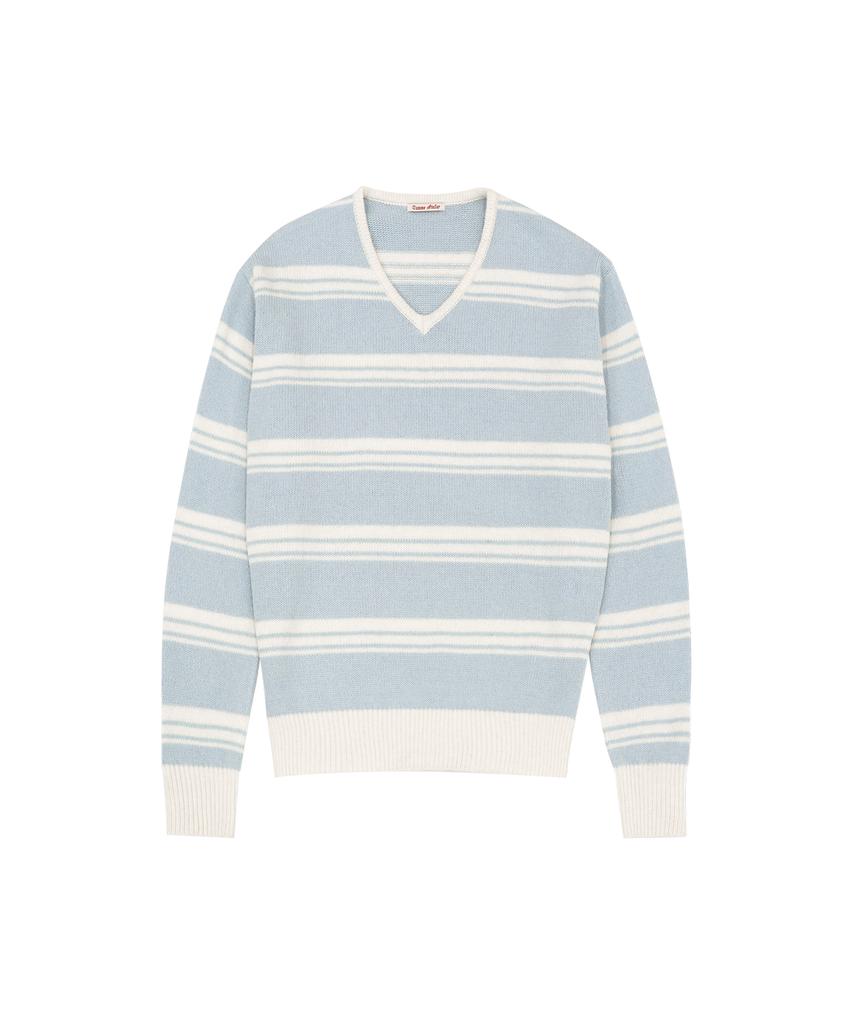 Banwonateullie Kn4253 Wool Stripe Knit_Pale Mint