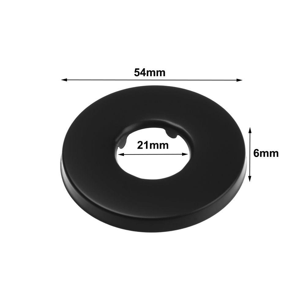 Black Shower Faucet Cover Chrome Finish Shower Arm Flange New Flange Cover Plate