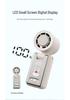 Turbo High-Speed USB Rechargeable Handheld Fan with 100-Speed Digital Display for Outdoor Cooling